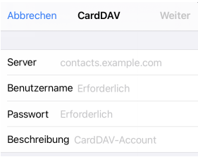 CardDav-iOSEinstellungen
