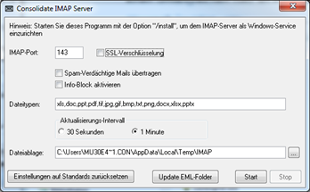 Installationsanleitung-IMAPu.SMTPServer-KonfigurationIMAP