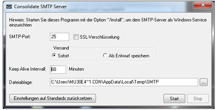 Installationsanleitung-IMAPu.SMTPServer-KonfigurationSMTP